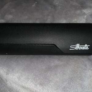 LARGE SILHOUETTE Authentic Cylinder Round Eyeglasses Case and Cloth (1)